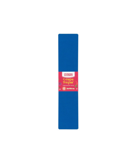 Hîrtie creponată, albastru intens, 50*200 cm, MAXI